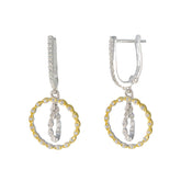 Ana Multiple Stud Earrings with Colorful Design Cubic Zirconia White Stud